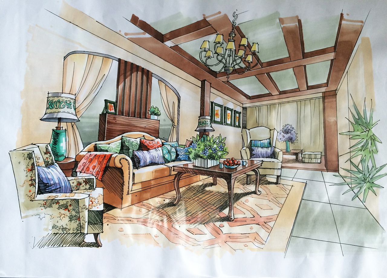 室內手繪家具 藝術與設計的完美融合